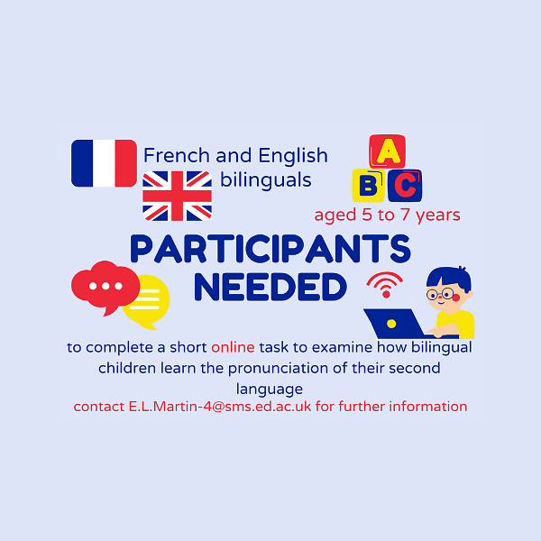 Help with research! Looking for bilingual participants aged 5-7 ...